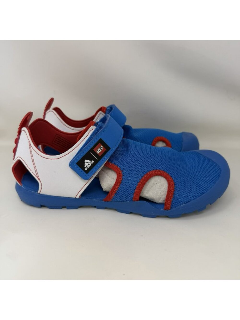 Adidas LEGO x Captain Toey J Sandals Blue White Red Boys Size 6